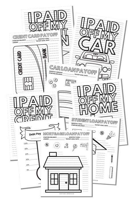 How i paid off more than $26,000 in debt by coloring this in. 10 Savings And Debt Payoff Coloring Pages - Mint Notion