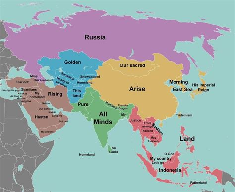 Mapa De Asia División Política Artofit