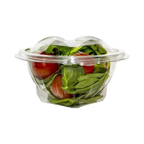 Plastic Salad Bowl With Lid Disposable Salad Container250ml X 360