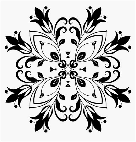 Download free bunga png images. Vektor Tegak: Bunga Vektor Hitam Putih Png