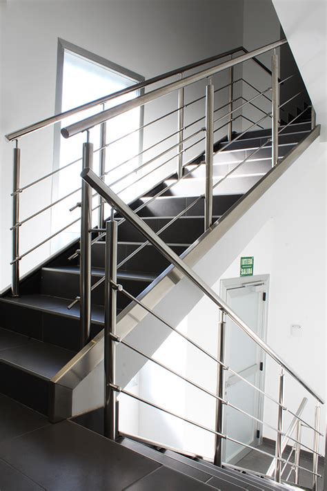 Barandillas De Acero Inoxidable AISI 304 Para Escaleras De Edificio