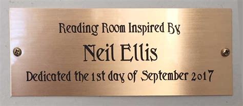 Drhguy And Duchess Install Neil Ellis Reading Room Dedication Plaque