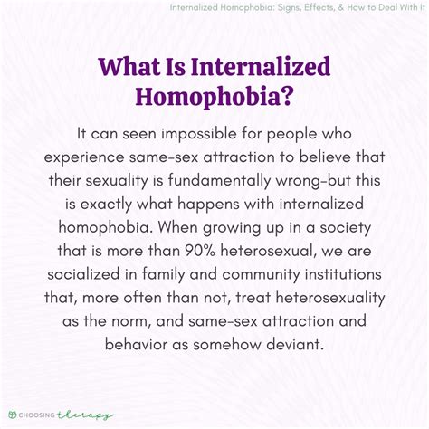 How To Deal With Internalized Homophobia