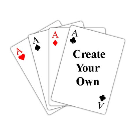 Make Your Own Playing Cards Print Make Your Own Deck Of