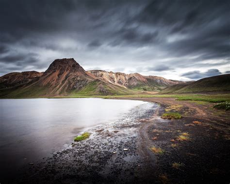 Iceland Nature Landscape Kylingavatn In The Near Of Landmannalaugar