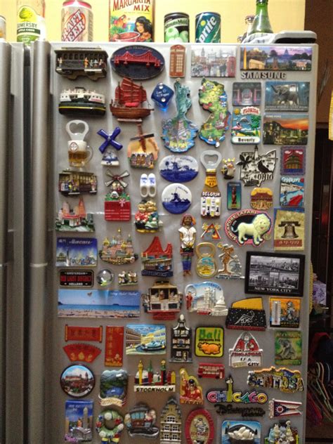 My Collection Of Fridge Magnets Amassed From My Own Husbands Moms
