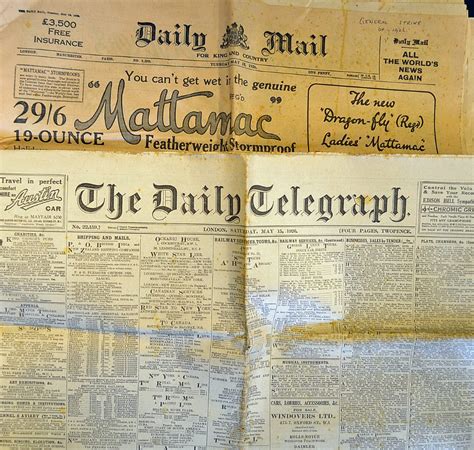 Mullocks Auctions Selection Of 1926 British Newspapers To Include