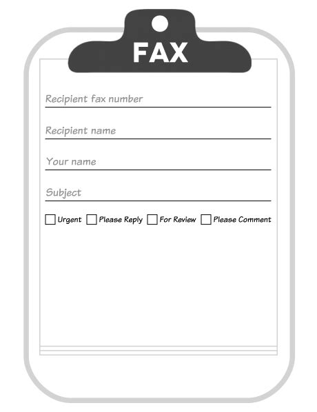 Fax Cover Sheet Download Free Fax Templates