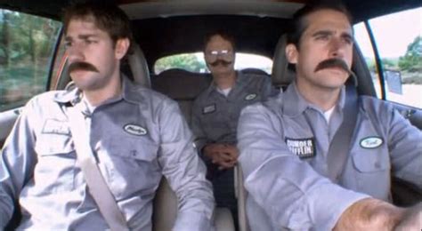 Jim Dwight And Michael With Mustaches The Office The Office