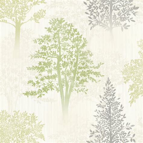 Arthouse Diamond Tree Pattern Wallpaper Forest Leaf Glitter Motif