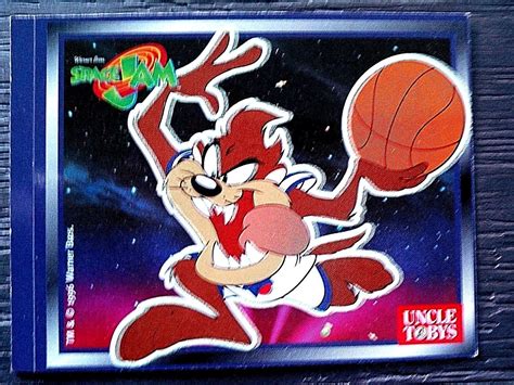 1996 uncle tobys space jam glow in the dark sticker unused tasmanian devil antique price