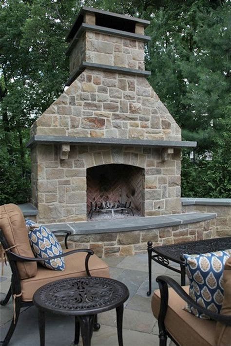 Building your own outdoor fireplace with stacked stone is easier than you may think when you use an diy outdoor fireplace kit. Faux Stone Outdoor Fireplace - Best Interior House Paint Check more at http://www.mt… | Outdoor ...