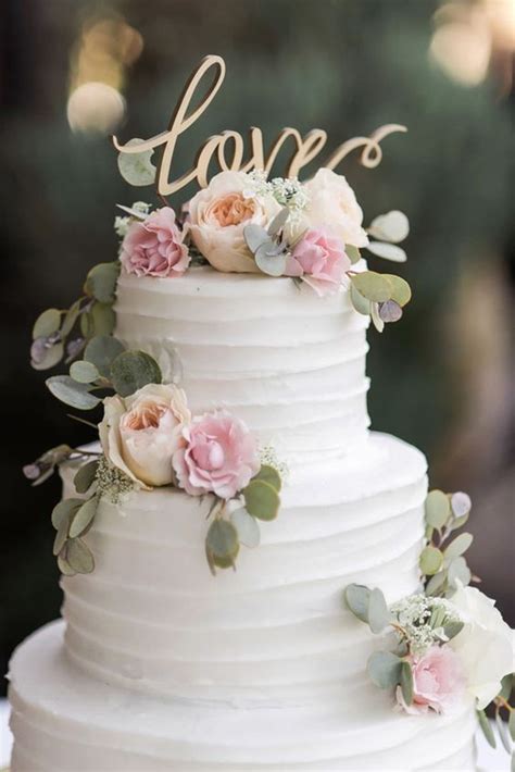 20 Sweetest Buttercream Wedding Cakes Roses And Rings