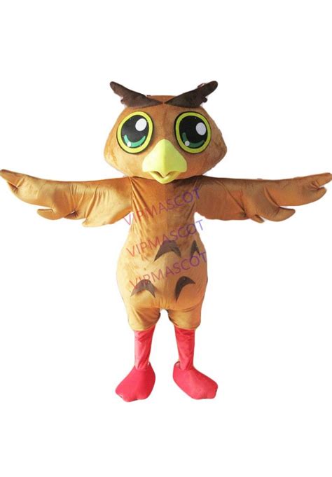 Owl Mascot Costume Bird Character Cartoon Fancy Party Dress Outfit