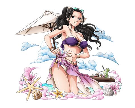 Bodskih Nico Robin One Piece One Piece Treasure Cruise 1girl Bikini Bikini Top Only Black