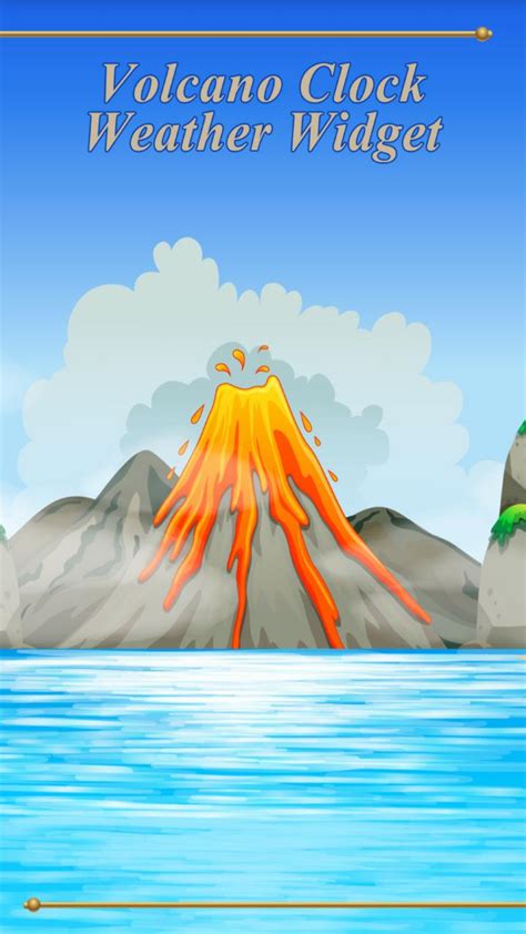 gambar gunung berapi meletus kartun gambar kartun