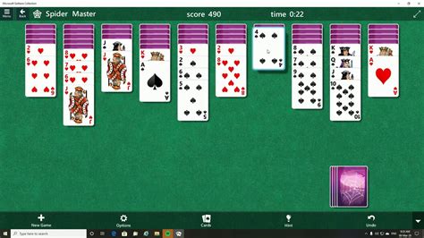 Microsoft Spider Solitaire 2 Suits Quick One Youtube