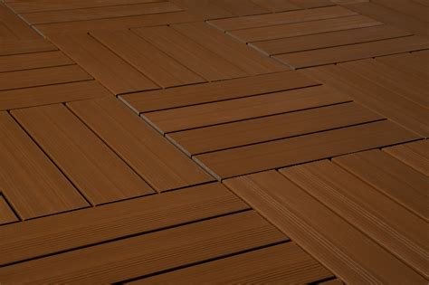 Kontiki Interlocking Deck Tiles Composite Quickdeck Series Teak 12