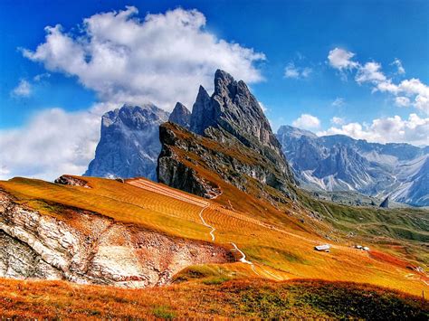Trentino Lugares Dolomites Mountains Of Italy Photo Wallpaper Hd 3000x1875
