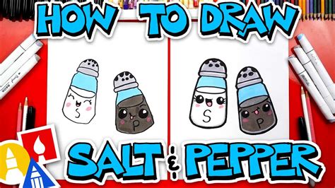 How To Draw Funny Salt And Pepper Shakers 80