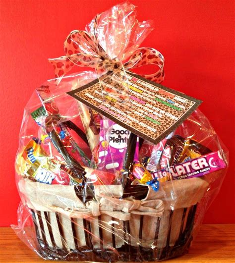 Fantastic 50th birthday gift ideas to celebrate this milestone occasion of turning half a century old! 50th Birthday Candy Basket and Poem | Best birthday gifts ...