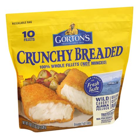 Gortons Crunchy Breaded Fish Fillets Hy Vee Aisles Online Grocery