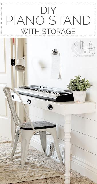 Diy Piano Stand With Storage Artofit