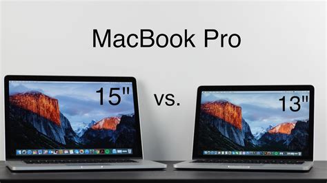 What To Buy 2016 13 Vs 15 Macbook Pro With Retina Display Youtube