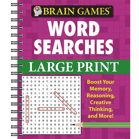 Publications International Ltd Brain Games Large Print Word Searches