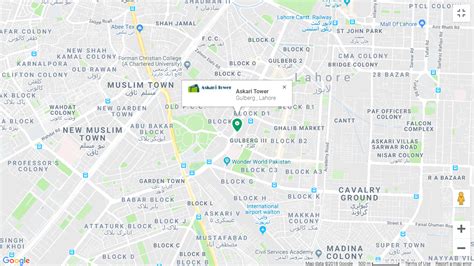 Askari Tower Lahore Location Map Payment Plan Details