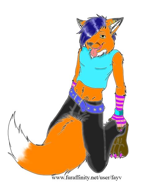 Furrybooru Armsocks Belt Blue Hair Canine Fayv Fox Hair Mammal