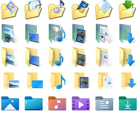 Folder Icon Pack For Windows 10 Free Download Revsax