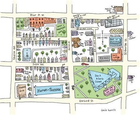 Doodle A Map Of Our Neighborhood Hand Drawn Map Map Sketch How To
