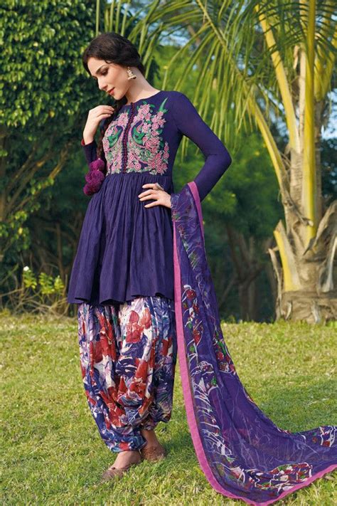 Purple Peplum Punjabi Suit Pakistani Dresses Indian Dresses Indian Outfits Afghan Clothes