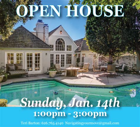 Open House This Sunday 2123 San Pasqual St