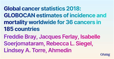 Pdf Global Cancer Statistics 2018 Globocan Estimates Of Incidence