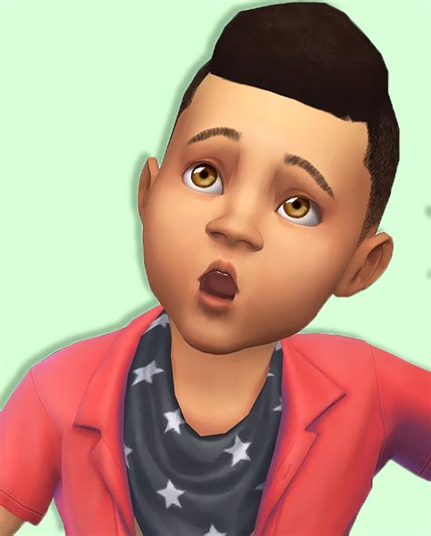 Sims 4 Baby Fro Hawk Shysimblr Natural Hair Male Toddler Hairstyle