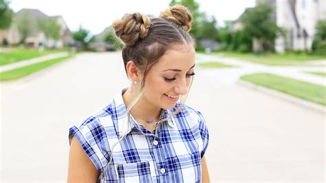 How To Create Double Braided Buns Back To School Cute