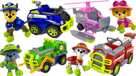 Paw Patrol Jungle Patrol Skyes Copter Marshalls Truck Chases Cruiser