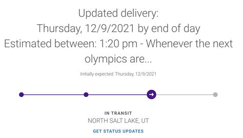 North Salt Lake Fedex delivery estimate : r/SaltLakeCity