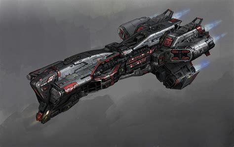 Artstation Battle Ship Concept Art For Rebart Vr Game Galan Pang