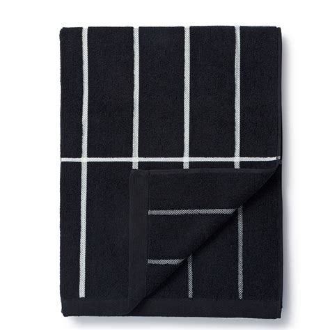 Get the best deals on black bath towels & washcloths. Marimekko Tiiliskivi Black Bath Towel - Finnish Gifts for Him