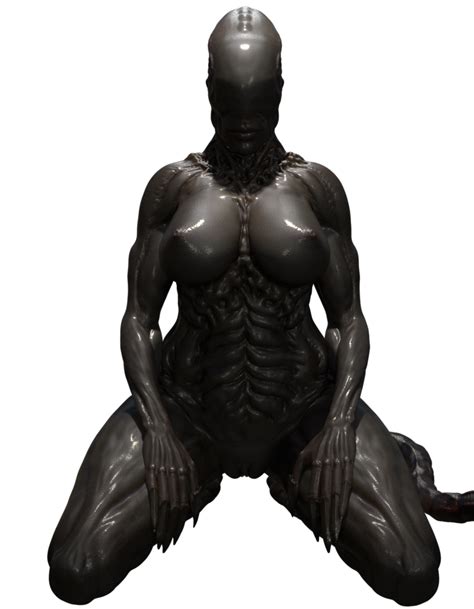 Rule D Alien Alien Franchise Alpha Channel Black Body Breasts Eyeless Female Humanoid