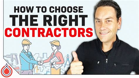 How To Pick The Right Contractors Youtube