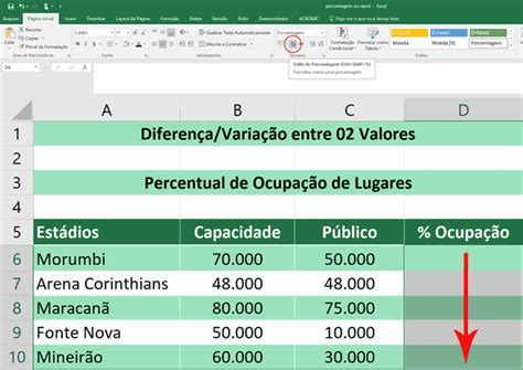 Porcentagem Excel