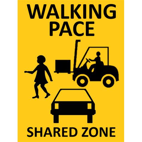 Shared Zone Safety Sign 600 X 450 Industroquip