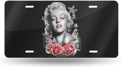 Tceeldv Marilyn Monroe License Plate Aluminum License Plate Hyundai Motor License