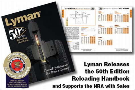 Lyman Releases 50th Edition Reloading Handbook At Nra Show Daily Bulletin