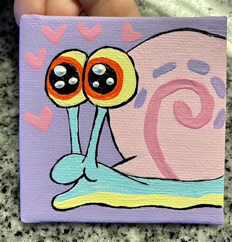 Spongebob Squarepants Patrick I Love You Meme Aesthetic Meme Painting