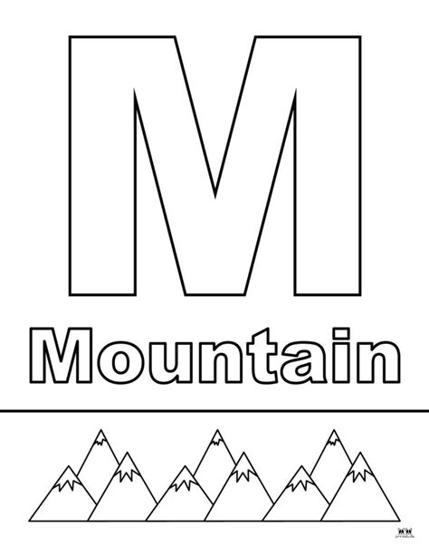 Letter M Coloring Pages 15 Free Pages Printabulls